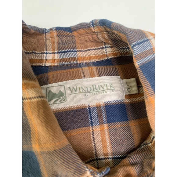 Wind River Bleach Dyed Plaid Button Down - LARGE - Picture 5 of 5